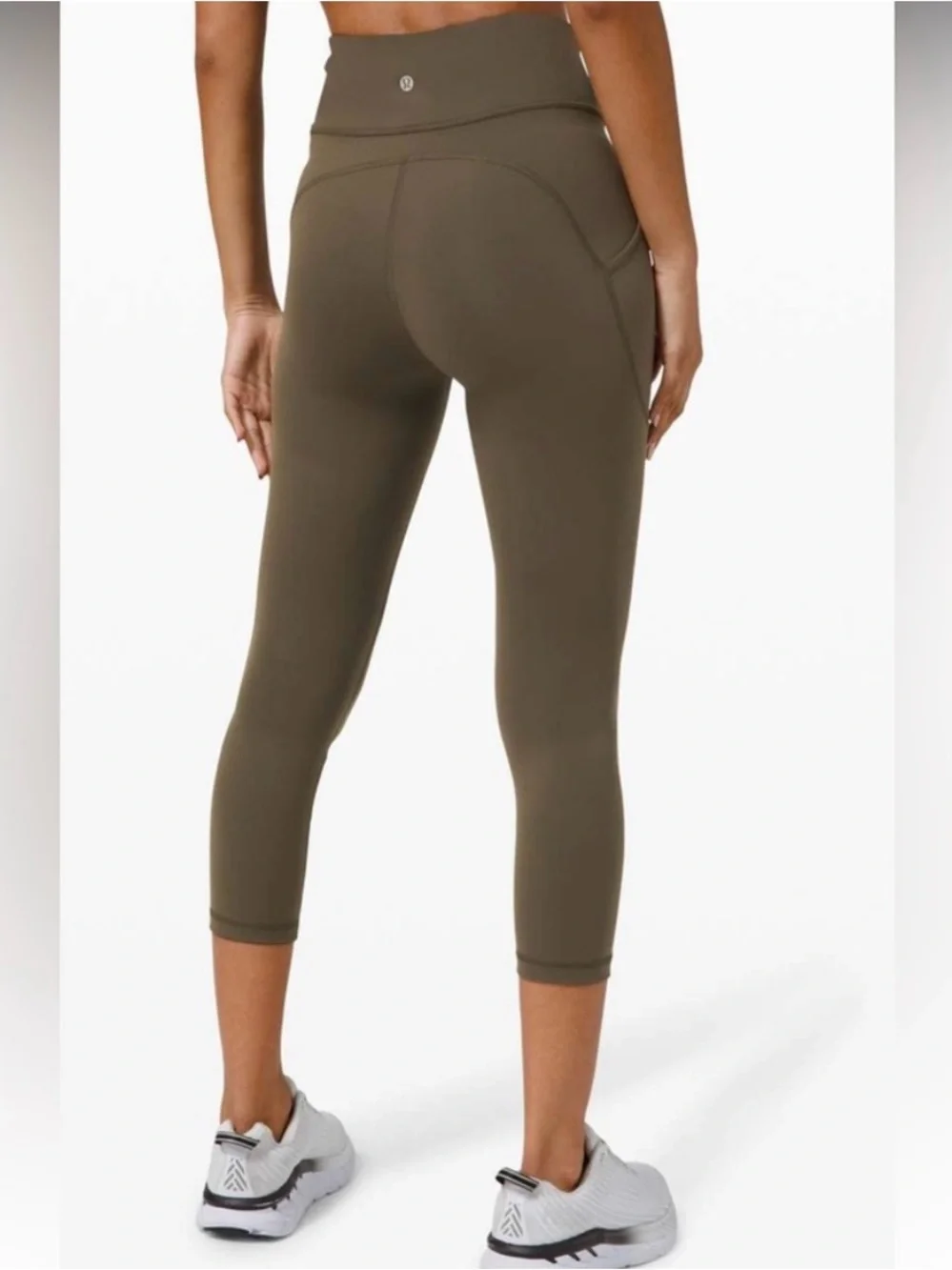 Lululemon Bundle Invigorate Leggings in Submarine (25”) & Dark Olive (23”), Sz 8